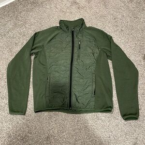 Orvis Classic Collection Mixed Media Quilted Full Zipper Jacket